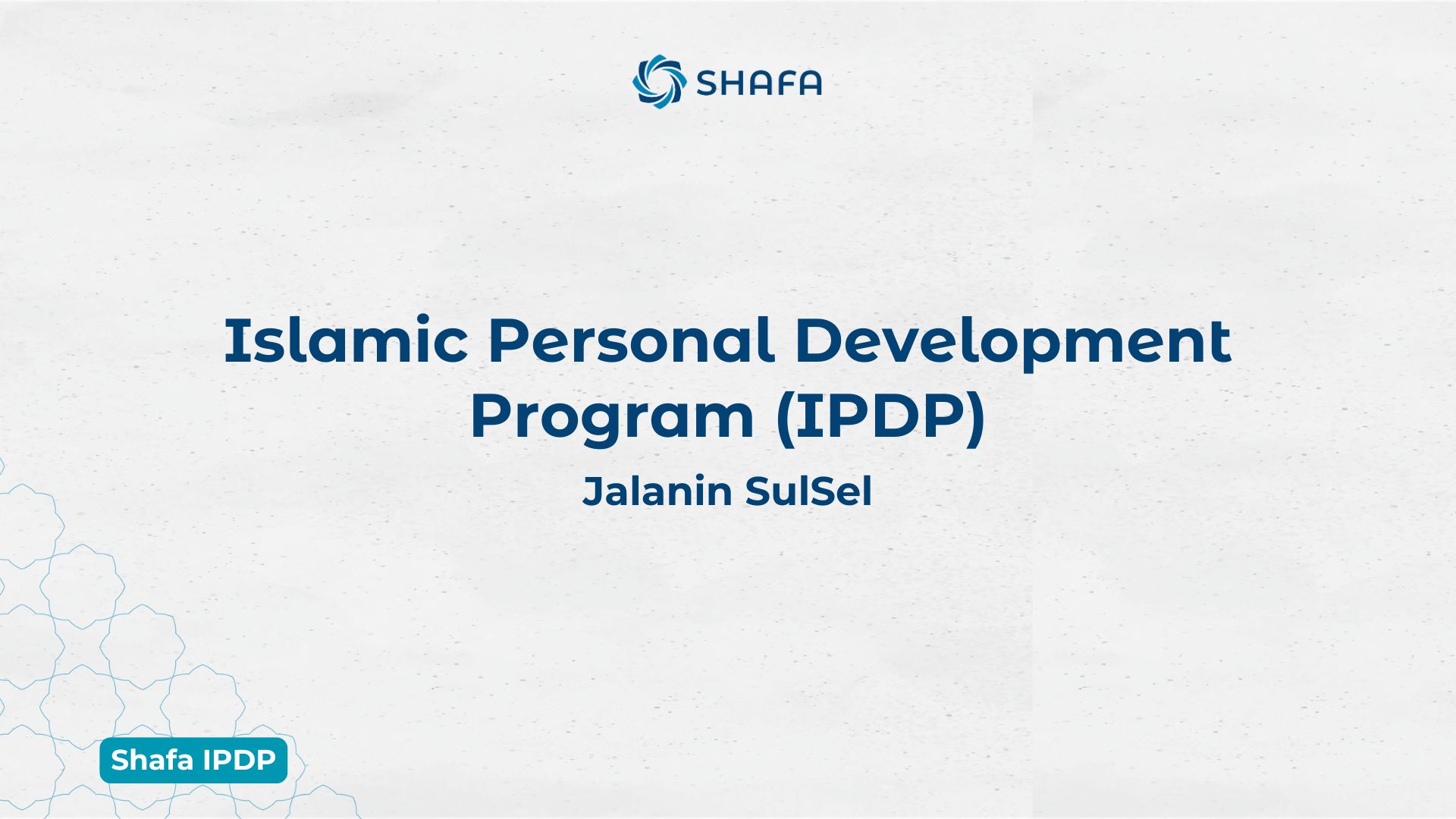 IPDP Jalanin SulSel