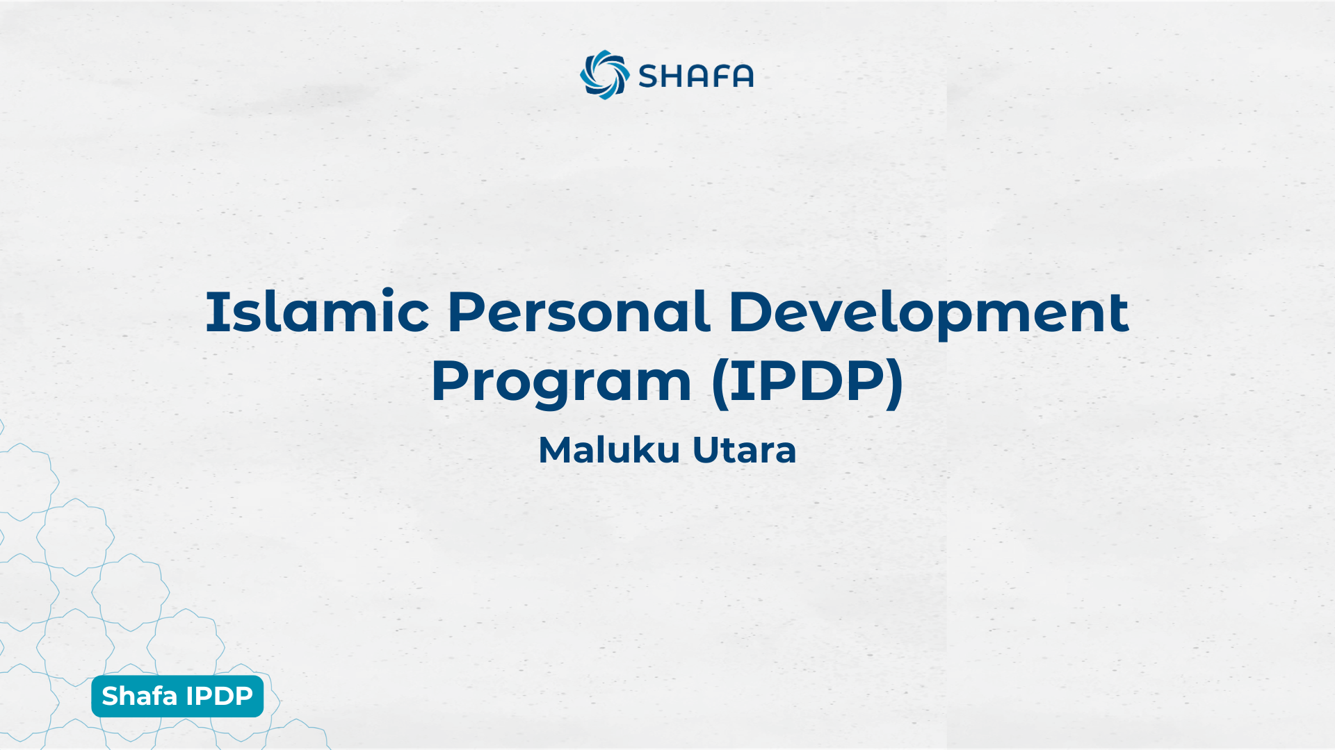 IPDP Maluku Utara